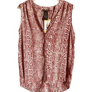 Chelsea & Theodore HiLo Sleeveless Snake Print